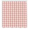 thumbnail image 3 of Romantic Shower Curtain, Love Theme Hearts from Circles Valentine's Day Geometric Design Pop Art, Fabric Bathroom Set with Hooks, 69W X 84L Inches Extra Long, Ivory Magenta Orange, by Ambesonne, 3 of 3