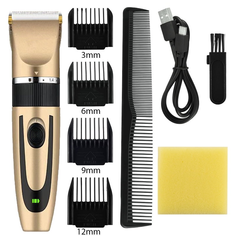 Hot Sale Hair Clipper Electric Shaver Trimmer for Men Hair Clipper  Professional Rechargeable Hair Trimmer Clipper Cut（Gold） | Walmart Canada