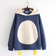 thumbnail image 2 of Dadaria Hoodies for Women Plus Size Hooded Penguin Cute Cotton Sleeve Tops Blouse Sweatshirt XXL XX-Large,Female, 2 of 3