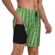 thumbnail image 2 of Balery Cactus Bañador para hombre, shorts de playa de secado rápido con entrepierna y forro de compresión-Large, 2 of 6
