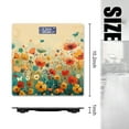 thumbnail image 2 of Bathroom Scale, Highly Accurate Digital Body Scale,Precisely Measures Weight up to 400 lbs-Hand-Painted Field Of Wildflowers, 2 of 4