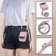 thumbnail image 2 of Funda plegable para Samsung Galaxy Z Flip 3 5g, con correa para el hombro, de cuero, color rosa, 2 of 5