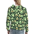 thumbnail image 7 of Kdxio Avocado Heart Print Womens Oversized Hoodies Sweatshirts Hooded Pullover Tops Sweaters Casual-Large, 7 of 7