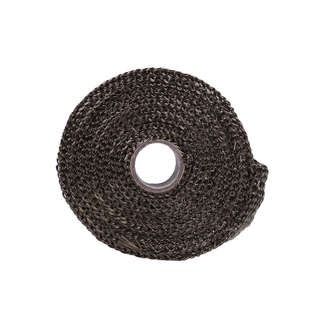 IROINID 2.5CM 5M Rouleau Ruban d'Échappement en Fibre de Verre + 4 Kits de Fixations Chaud