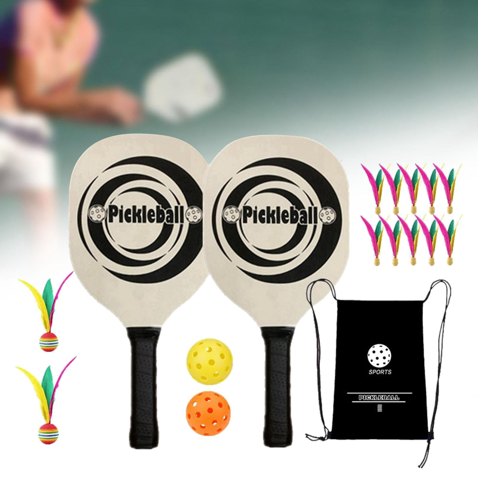 harayaa 2 Pickleballs Ergonomic Grip Wooden Pickleball Racquets for Player Sports Indoor