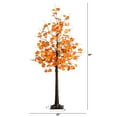 thumbnail image 2 of Nearly Natural Pre-Lit Autumn Minimalist Maple Artificial Fall Tree - 5' - Warm White LED Lights, 2 of 8