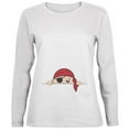 thumbnail image 1 of Halloween - T-Shirt à Manches Longues pour Femmes Blanc Baby Pirate Qui Regarde, 1 of 1