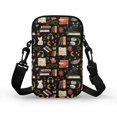 thumbnail image 2 of HELLHERO Bookish Cats Shoulder Purse with Double-layer for Outdoor Travel Daily Use, 2 of 4