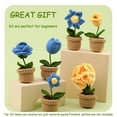 thumbnail image 4 of Crochet Kit for Beginners, Crochet Potted Flowers Kit (Blue), Complete Crochet Kit for Beginners Adults with Step-by-Step Instructions and Video Tutorials, 4 of 6