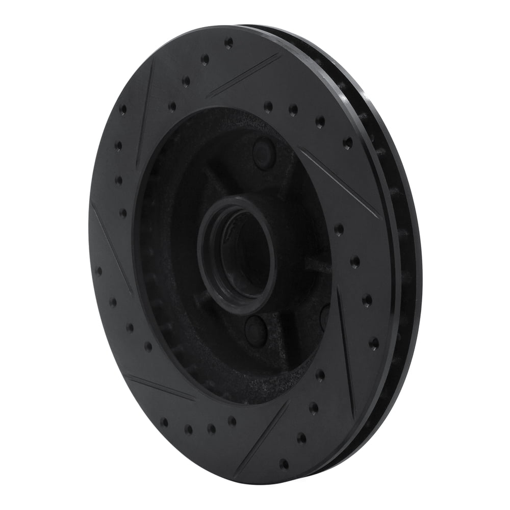 Dynamic Friction Company 633-48009R DFC Brake Rotor - Drilled And Slotted - Black