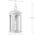 thumbnail image 2 of Progress Lighting Gables Collection Satin White Outdoor Hanging Lantern, DURASHIELD Corrosion-Resistant Frame, 2 of 2