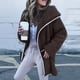thumbnail image 1 of Puntoco moda mujer cálido abrigo de imitación cárdigan invierno sólido manga larga prendas de vestir exteriores Puntoco Puntoco-3504, 1 of 9