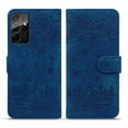 thumbnail image 3 of Decase for Samsung Galaxy S21 Ultra Case Shockproof PU Leather Retro Flower Embossed Wallet Flip Case Magnetic Stand with Card Slot Folio Cover,Blue, 3 of 5
