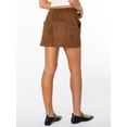 thumbnail image 3 of Celebrity Pink Women's Porkchop Pocket Suede Short, Sizes XS-XXXL, 3 of 6