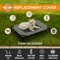 thumbnail image 4 of K&H Pet Products Original Pet Cot Replacement Cover (Cot Sold Separately) Gray/Black Mesh Medium 32 X 25 Inches, 4 of 9