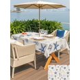 thumbnail image 5 of Outdoor Tablecloth with Umbrella Hole for Patio/Picnic/Party/Camping, Starfish Seahorse Nautical Waterproof Table Cloth Rectangle Table Cover Washable, Rustic Coastal Summer Ocean (60"x 84"), 5 of 9