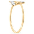 thumbnail image 4 of 10kt Yellow Gold Womens Round Diamond Mom Accent Ring 1/20 Cttw, 4 of 4