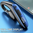 thumbnail image 3 of Single Ear Wireless Bluetooth Earphones Bluetooth 5.2 LED Display Conduction Stereo Headset Sports Driving Earpiece Earbuds with Mic, Bluetooth Headset, 3 of 4