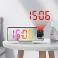 thumbnail image 3 of SDFGTstore Projectors Alarm Clock for Bedroom Large Projection Alarm Clock with 180°Projectors, USB Charging Projectors Clock, 3 of 18