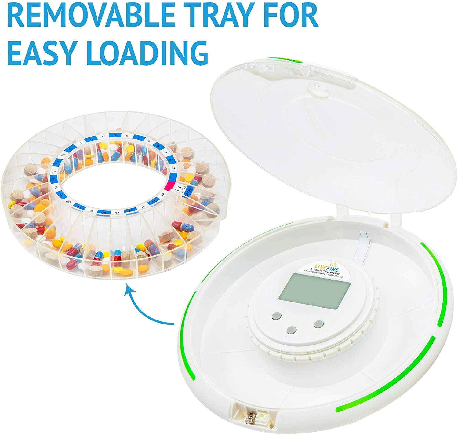 Livefine Automatic Electronic Medication Pill Organizer