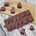thumbnail image 3 of moho Chocolate de silicona de Navidad, 4 piezas Moldes para hornear gelatina de caramelo Bandejas de árboles de muñeco de nieve Molde antiadherente para la fiesta de Navidad Decoración de pa JFHHH pequeña, 3 of 5