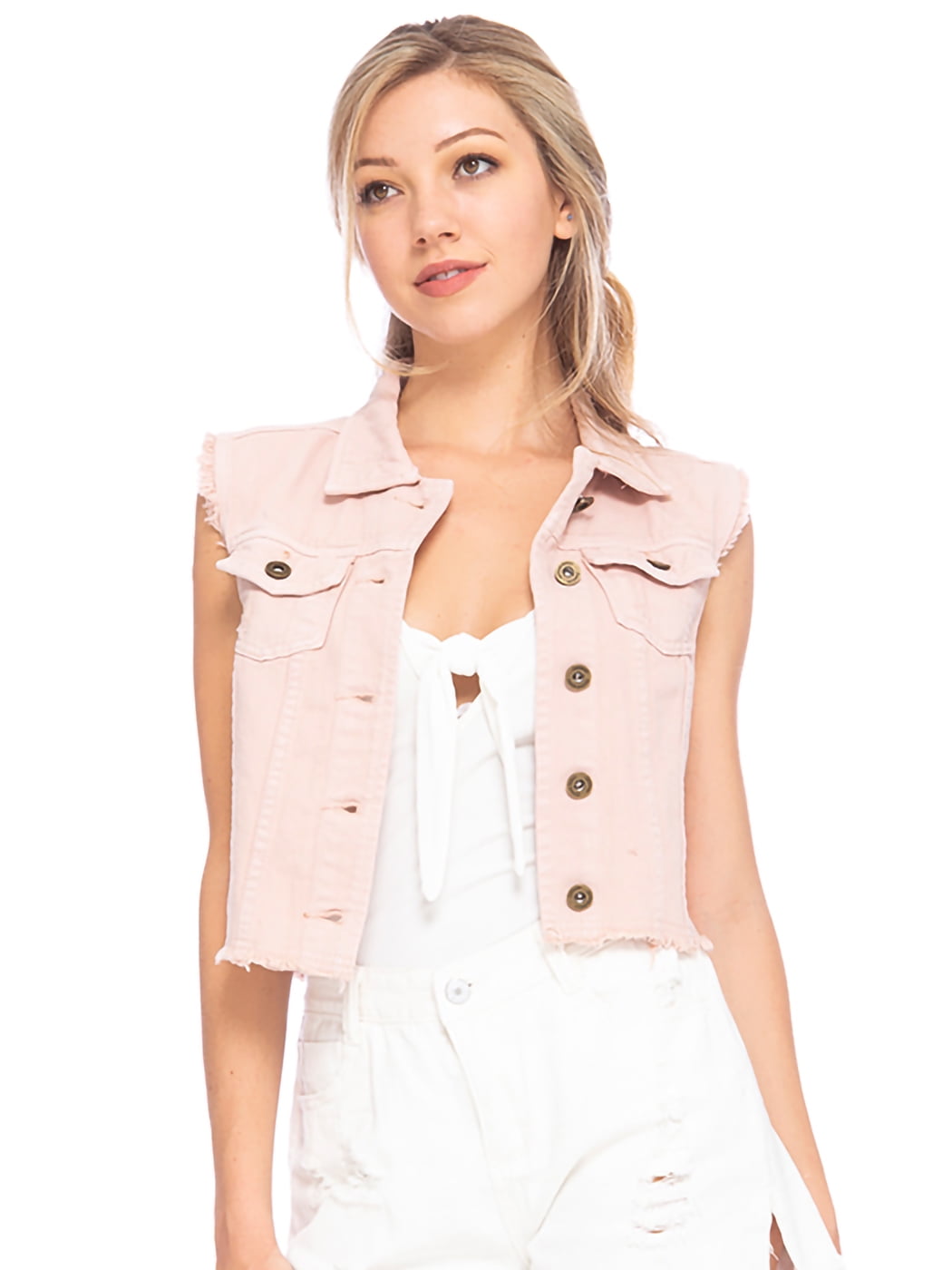 Womens Juniors Cotton Denim Blue 