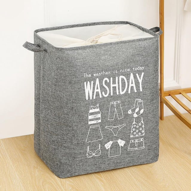 Desk Organizers and Storage Freestanding Laundry Hamper with Handle, Collapsible Large Cotton Storage Basket for Clothes Desk Organizers and Storage Desk Organizers and Storage