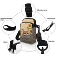 thumbnail image 5 of HELLHERO Double Deck Women Messenger Bag for Adult Casual Travel Women Shoulder Bag Polyester 4.33x1.97x7.09 Orange Cat Sunflowers, 5 of 7