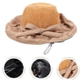 thumbnail image 4 of KAKOWELY Sombrero de verano para exteriores, sombrero para el sol para mujer, sombrero de pescador para fiesta, sombrero de cubo transpirable, 4 of 4
