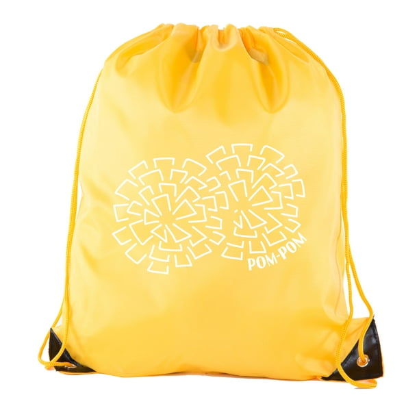 Mato & Hash Cheer Bags, Pom Pom and Cheerleader drawstring Backpacks