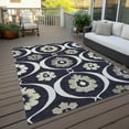 thumbnail image 6 of Addison Rugs Chantille Indoor/Outdoor Transitional Medallions Black Washable Rectangle Rug, 10' x 14', 6 of 6