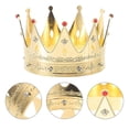 thumbnail image 3 of Decorative Crown Birthday Crown Headpiece Party Crown Headpiece Cute Crown for Girl, 3 of 4