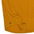 thumbnail image 2 of Cuts Clothing Men's Elongated Crew Neck 4 Way Stretch Tee T-Shirt With Pocket (Large, Mustard), 2 of 2