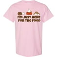 thumbnail image 3 of Inktastic I'm Just Here for the Food T-Shirt, 3 of 5