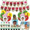 Nelton Birthday Party Supplies For Moana Includes Banner - Cake Topper - 24 Cupcake Toppers - 18 Balloons - 15 Invitations