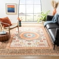 thumbnail image 3 of Safavieh  Hand-Knotted Samarkand Marlea Traditional Wool Rug Ivory/Rust 9' x 12' 9' x 12' Brown, 3 of 5
