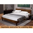 thumbnail image 2 of Acacia Aurora Bed Frame with Headboard Solid Wood Platform Bed, King Size Bed Frame, Unique Design Contemporary Signature Wood Bed Compatible with All Mattresses, Non-Slip and Noise-Free, Chocolate, 2 of 5