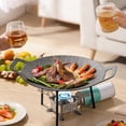 thumbnail image 3 of Medical Stone Barbecue Plate, Outdoor Round Griddle Pan 30CM Height 6 Layer Coating Kitchen Essentials  for Induction 14.2in, 3 of 7