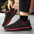 thumbnail image 6 of Men's Sneakers Breathable Knit Mesh Running Shoes with Soft Sole and Lace Up Closure for Casual Wear, 6 of 9