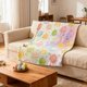 thumbnail image 5 of CaiYueKe Easter Blanket with Bunny and Eggs Design Flannel Fleece Throw Soft Lightweight Decorative Couch Bed Blankets for Adults Kids Holiday Seasonal Home Decor Gift, 5 of 7
