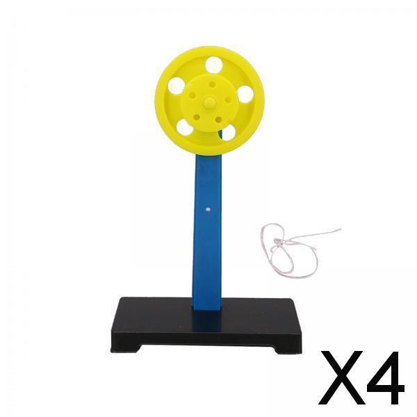 4x Experimento de Física Enseñanza Ciencia Rueda Y Eje Modelo Física Soporte Soportes Accesorios Artesanía DIY para Niños Aprendizaje Regalo Enseñanza 4 piezas