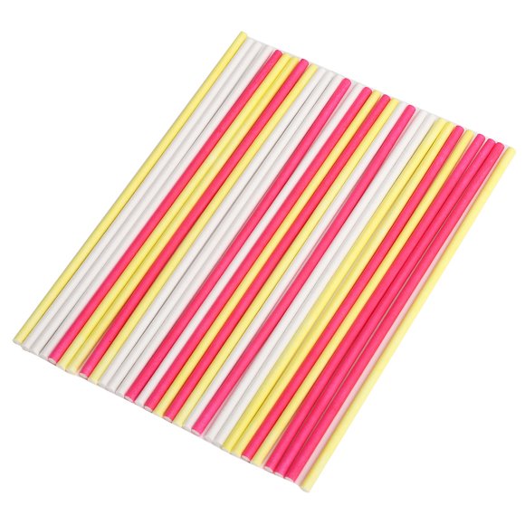 Cake Topper Stick 10cm Lollipop Stick Paper Rods Chocolate Lollipops for Making Lollipops Cake Pops Candy Chocolates Cookies