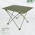 thumbnail image 2 of Amdohai Table Pliante Portable Extérieure en Alliage d'Aluminium Table de Pique-Nique Table de Camping Vert Armée, 2 of 7