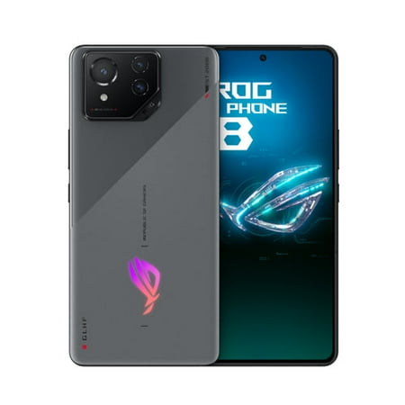 Asus ROG Phone 8 DUAL SIM 512GB ROM + 16GB RAM (GSM | CDMA) Factory Unlocked 5G Smartphone (Rebel Grey) - International Version
