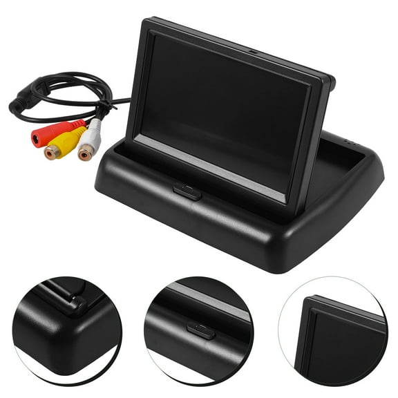 OUNONA Foldable Backup Monitor Screen Rear View Reverse Display Screen for 12V/24V Vehicle