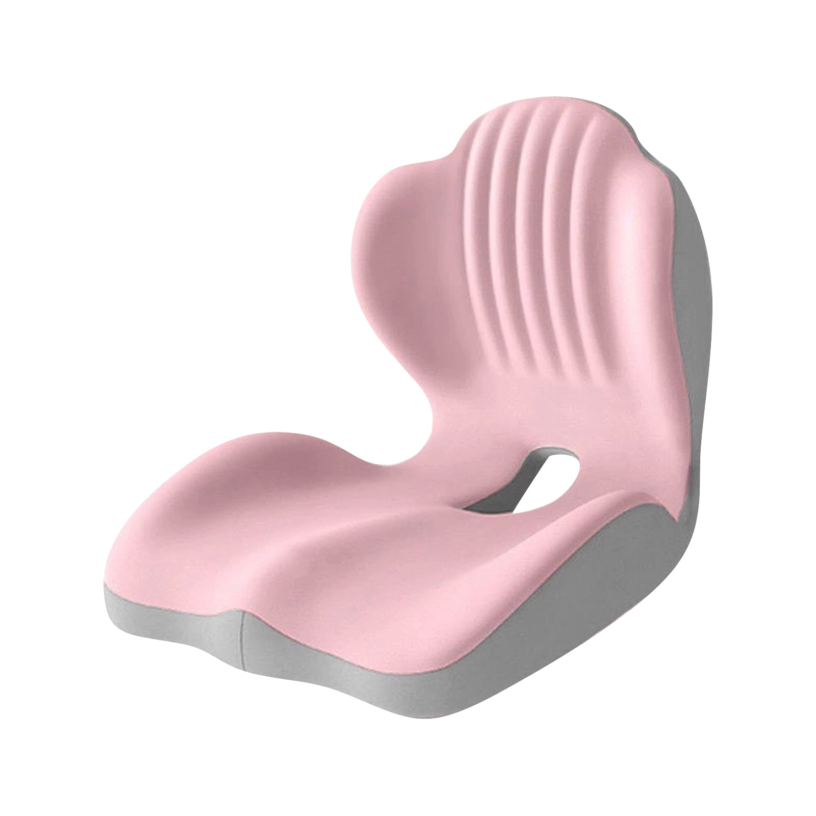 Ergonomic Seat Cushion Ergonomic Memory Foam Seat Cushion L-Shaped Office Chair Cushion & Car Seat Cushion for Long Sitting Lower Back Support Pillow for Office Home Driving (Black)