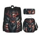 thumbnail image 1 of Easygdp Modern USA Deer Head Mochila para Niños y Niñas con Set de Caja de Almuerzo y Estuche para Lápices 3 en 1, Mochila Escolar Estampada para Adolescentes, 1 of 7