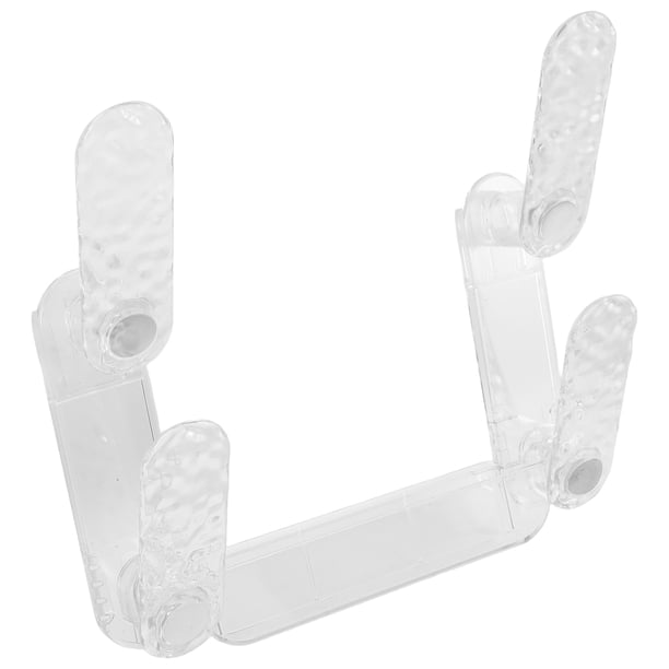 Organizador de tapas de ollas de pared, instalación sin taladros, soporte de doble capa para tablas de cortar y tapas de sartenes, soporte adhesivo para tapas de sartenes de cocina.