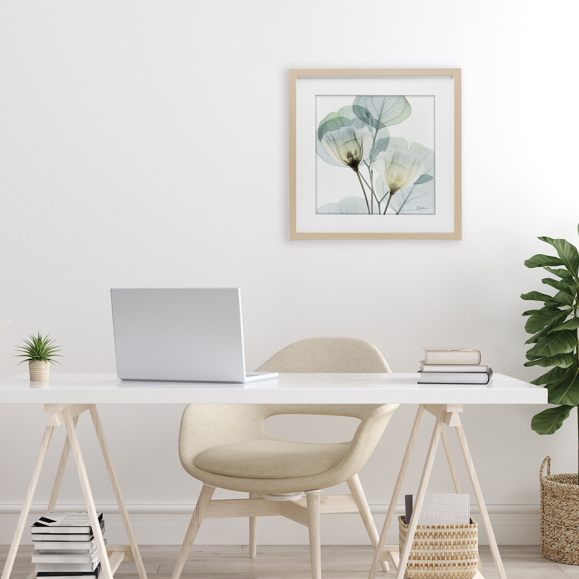 Stupell Industries Divine Fate Flower Leaves Birch Framed Print Under Glass, design by Albert Koetsier