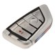 thumbnail image 1 of 2x Funda con mando inteligente con carcasa Blade Fob 4 botones para X5 / X6 Series shamjiam Carcasa de llave de control remoto inteligente, 1 of 8